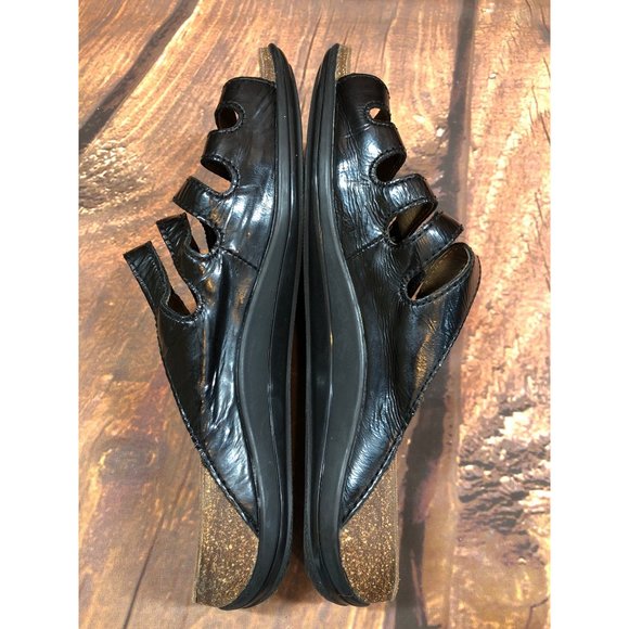 Dansko Janie Black 5-Strap Slip-on Slide Sandals Womens 38 / 7.5-8 (7a53 - Picture 6 of 10